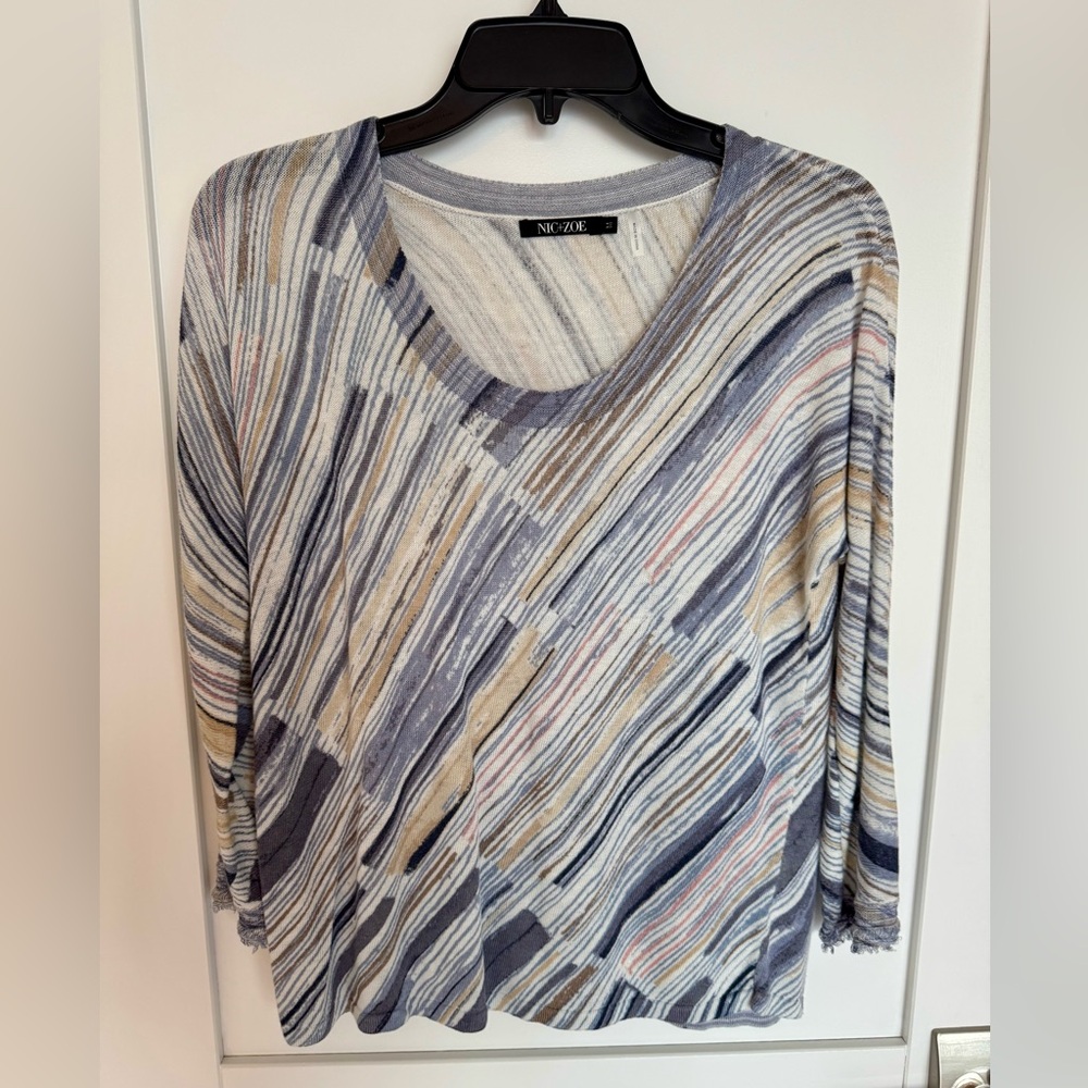 Nic and Zoe Linen Blend Sweater size medium